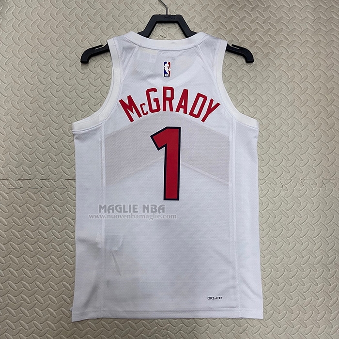 Maglia
 Tracy Mcgrady NO 1 Toronto Raptors Association 2022-23 Bianco
